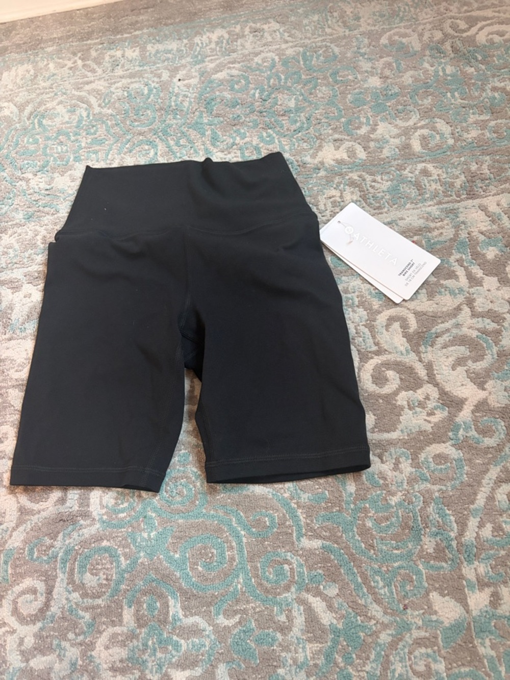 Athleta Black High-Waist Bike Shorts